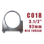 Aunger U-Bolt Clamp M10 X 1.5 X 92Mm Zinc Plated Pkt5 - C018-5
