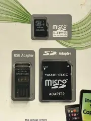 NEW Dane - Elec 16GB 3 in 1 Mobile Kit Micro SD USB Adapter Cell phone or Tablet