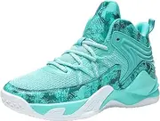 [SDEQA] Mens Basketball Shoes High Top Running Sneakers Cushioning Workout Boots Lightweight Breathable Non Slip Outdoor