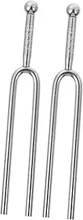 WHAMVOX Guitar Instrument Tuning Forks 2pcs A440hz Tuners Acoustic Guitar Tuning Tools Silver