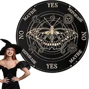 Board Dowsing Kit | Wooden Spirit Board with Letters for Divination & Energy Reading | Metaphysical Planchette Board Game for Beginners, Family Spiritual Practices