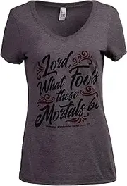 [Ann Arbor T-shirt Co.] Lord, What Fools These Mortals Be | Funny Shakespeare Midsummer Night's Dream Book Club Theatre Actress Women's T-Shirt