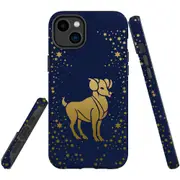 For iPhone 14 Plus Case Tough Protective Cover, Aries Drawing