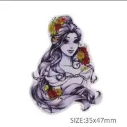 5 pc. Planar Resin Hair Bow Center 1051487 Beauty and the Beast Belle Princess