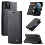 CaseMe iPhone 11 Classic Folio Leather Case Cover Apple iPhone11 Skin [Black]
