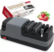 Electric Knife Sharpener- 4 in 1 Electric Knife Sharpeners for Kitchen Knives,