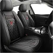 Car Seat Covers Universal Set for Audi A1 2010-2015 A2 A6 Sedan Avant/TT Pelle A1 A3 A4 A5 A6 A7 A8 Q2 Q3 Q5 Q7 R8 Rs3 Rs4 Car Accessories, Black