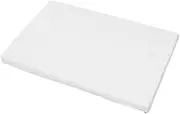 Babyhood Junior Flat Cot Pillow, 360 mm x 600 mm Size, White