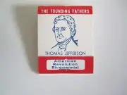 PRESIDENT THOMAS JEFFERSON VINTAGE MATCHBOOK - 1976
