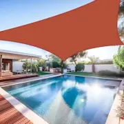 12'x16' Waterproof Sun Shade Sail Canopy UV Block Sunshade for Backyard Yard