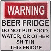 Humor Warning Beer Fridge Magnet - Dual-Sided Anti-Slip Refrigerator Magnet with Reusable Adhesive for Home Bar Decor, Kitchen Accessories and Office Humor