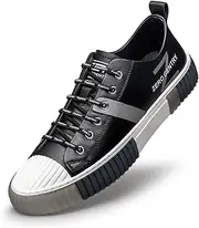 [ZRO] Men's Leather Sneakers, Casual and Fashion Shoes for Men'S03300