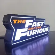 Fast and Furious Box with RGB LEDs, Decorative Items for Streamer and Gamers