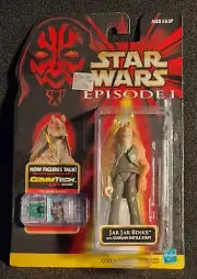 Star Wars Episode 1 JAR JAR BINKS Action Figure (1998 Hasbro) Brand New Sealed