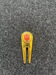 Indiana University logo golf ball marker and divot repair tool