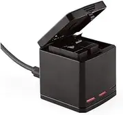 TAVICE Triple Battery Charger & Storage Box for GoPro Hero 8, Hero 7 Hero 6 & Hero 5