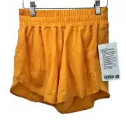 Lululemon Shorts Womens 6 Track That MR Short Monarch Orange Activewear NEW