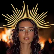 Fashband Mary Halo Crown Headband Spiked Sunburst Crown Goddess Headwear Cosplay Halloween Party Hair Accessories for Women