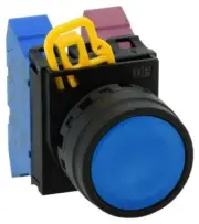 ACTUATOR, PUSHBUTTON Switch/PLASTIC/BLUE, Switch Components YW1B-M1S