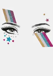 Technicolor Dream Eye Stickers