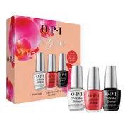[OPI] In Bloom Infinite Shine Trio Gift Set - Base Coat, Cajun Shrimp, Top Coat (Limited Edition)