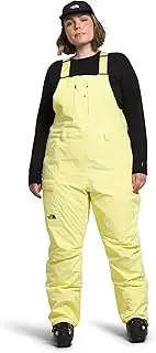 [THE NORTH FACE] Women's Freedom Insulated Bib (Standard and Plus Size) - Regular, Sun Sprite, 1X Regular