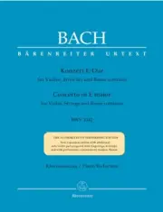 Concerto for Violin, Strings and Basso Continuo in E major BWV 1042 (Violin & Pi