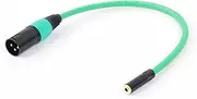 ROBAUN 3.5mm (1/8) Mini Stereo to XLR Cable Female to Male Professional Audio Cable Microphone Speaker Sound Consoles Amplifier(Green,2.9M)