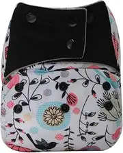 AIO Reusable Washable Cloth Diaper Nappy Charcoal Bamboo Insert Overnight (A-17)