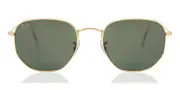 Ray-Ban RB3548 Hexagonal 919631 Men's Sunglasses Gold Size 51