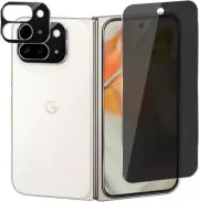 Privacy Tempered Glass Screen Protector For Google Pixel 9 Pro Fold w/Lens Cover