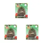3PK Antheia Green Homewares Fairy Garden Door Welcome Home Decor Brown 19cm