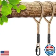SELEWARE Hammock Straps, 12ft Tree Swing Rope for Hammock Chair Hanging Kit,
