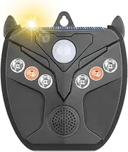 Nankoyal Solar Animal Repeller | Solar Motion Sensor Animal Repeller - LED Flash Lights Repel Devices Waterproof Adjustable Garden Accessories for Yard Fox Squirrel