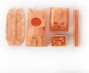 MRY-SFW 1/72 Military Model Swedish Type II Tank Crash Vehicle Armored Car Base War Scene