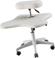 WeiLaiKeQi Cross Legged Chair Meditation Chair Office Chair Kneeling Chair for Home Bedroom, White