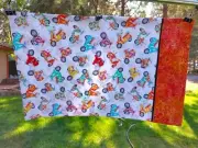 Handmade pillowcase queen size Summer scooters mopeds retro fun