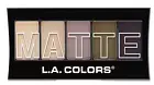 L.A. COLORS 5 Color Matte Eyeshadow Palette, Natural Linen CEM471