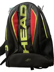 Head Extreme Tennis Backpack Racket Racquet Black/Red/Yell NWT 283645 Cool Earth