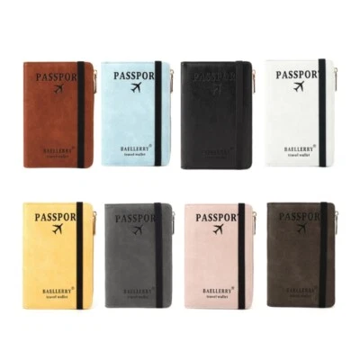 Modern Passport Holder Blocking Wallet Purse with Multiple Card Compartments