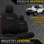 Toyota Landcruiser 79 Series - Dual Cab - GP6 Premium Neoprene 2x Front Seat Covers (Made to Order)