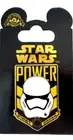 DISNEY 2015 STAR WARS FORCE AWAKENS STORM TROOPER POWER FIRST ORDER PIN- #111127