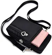 [Bobrand] Women Crossbody Cell Phone Purse Case Armband Bag for iPhone 12, 13 Mini, 13 Pro Max, BLU G90 Pro, G9 Pro, G91 Pro