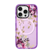 iPhone 16 Pro Impact Case MagSafe Compatible FLOWER & GOLD