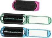 Baluue Folding Comb for Straight Curl 3pcs Set Travel Hair Brush Massage Styling Tool for Women Men
