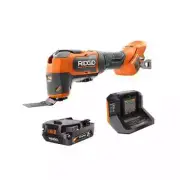 RIDGID Oscillating Multi-Tool Kit 18-V Brushless Cordless Orange Power Tool
