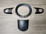 US STOCK x4 SATIN MATT BLACK MULTI+R/T STEERING WHEEL TRIMS for MINI R50 R52 R53 (for: Mini)