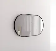 900/1200/1500mm ABS Gold/Black Framed Plain Oval Wall Mounted Mirror Only