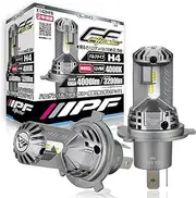 IPF E142HFB Headlight, Fog Lamp, LED Bulb, Effector Series, 4000K, H4, Halogen Size, Model with Cooling Fan, Asymmetric Top Shade