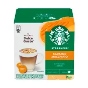 Starbucks Nescafe Dolce Gusto Caramel Macchiato Coffee Pods Capsules 12 Pack